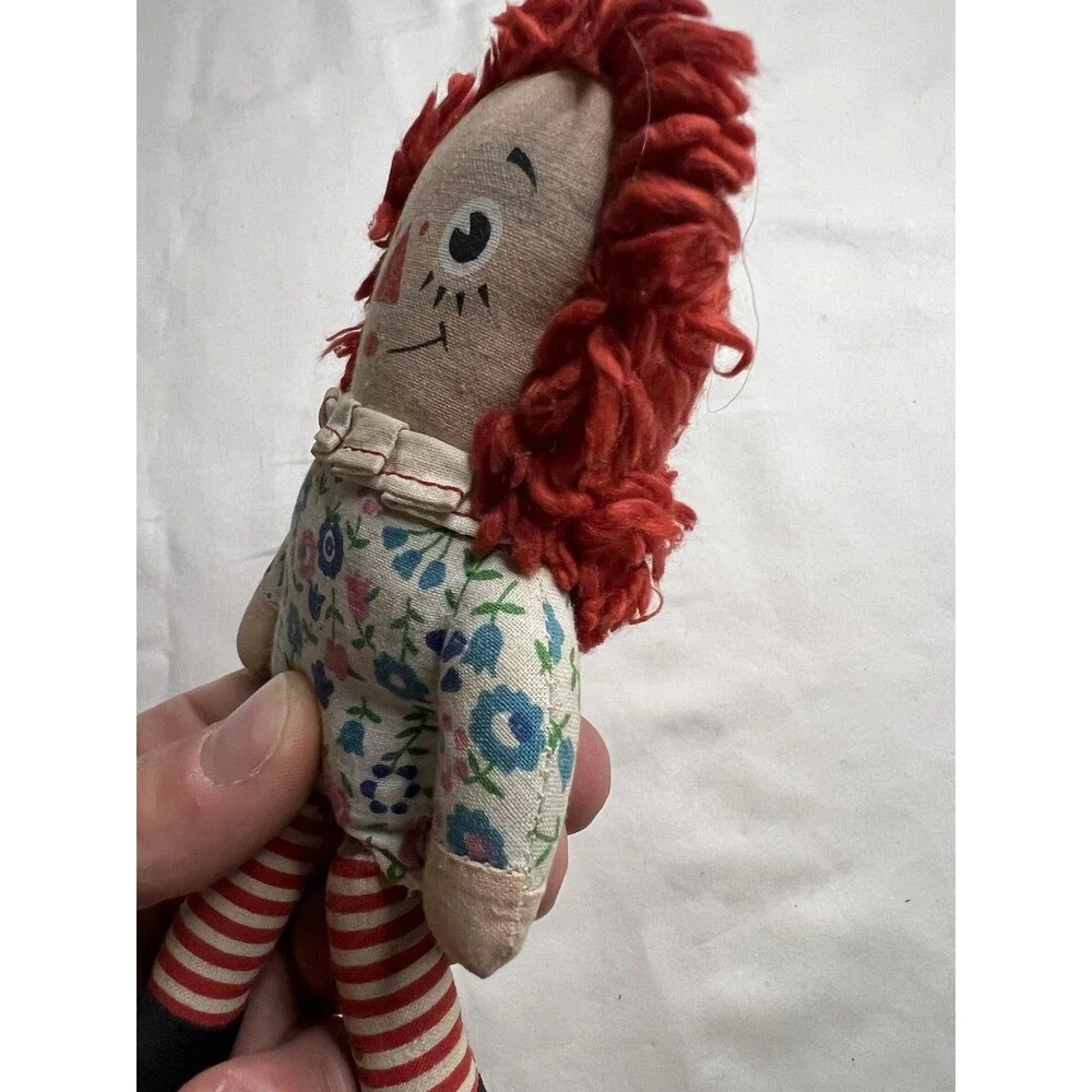 vintage 1960s – 1970s Knickerbocker Raggedy Ann doll